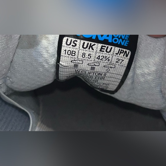 Hoka One One Clifton 9 Nimbus Ice Running Shoes Women's Size 10B - Picture 7 of 7